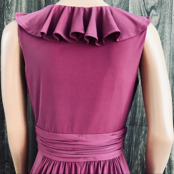 Max and Cleo Pink Sleeveless Ruffled Scoop Neck Dress - Picture 5 of 8